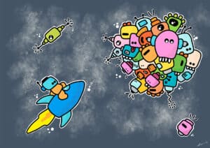 Doodles in space'