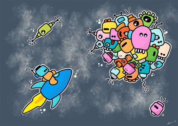 Doodles in space'