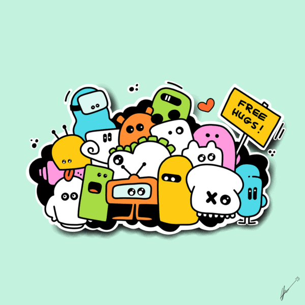 Free hugs'