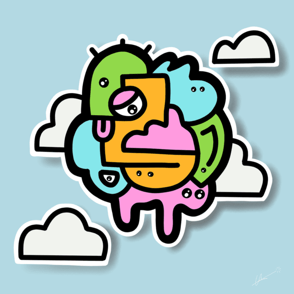 In the clouds'